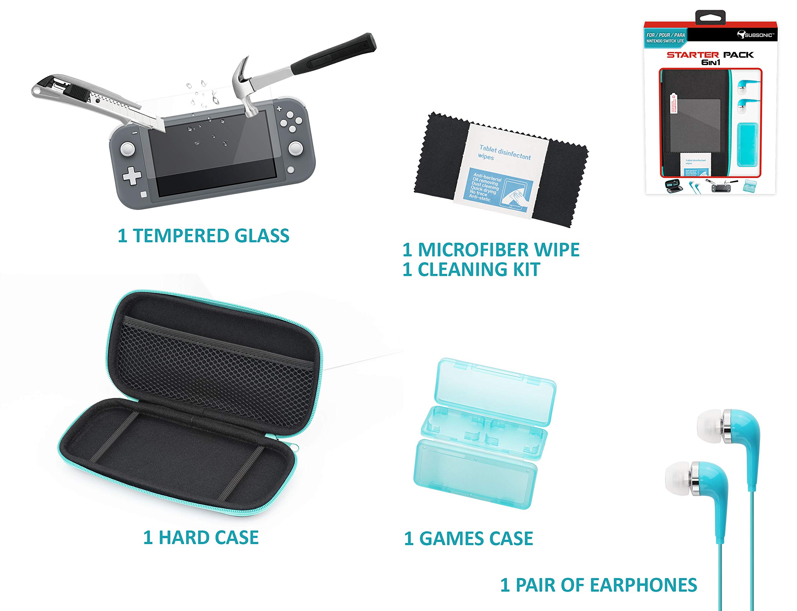 Amazon.com: Subsonic - 6 In 1 Accessory Pack for Nintendo Switch